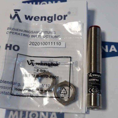 Wenglor HO08PA3 10..30VDC 200mA REFLEX SENSORS MUTTER M12 E001 NEW OLD STOCK