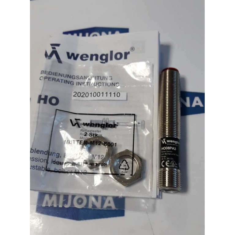 Wenglor HO08PA3 10..30VDC 200mA REFLEX SENSORS MUTTER M12 E001 NEW OLD STOCK Wenglor HO08PA3 10..30VDC 200mA REFLEX SENSORS MUTTER M12 E001 NEW OLD STOCK