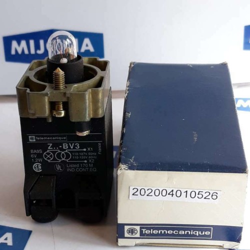 Telemecanique Z BV3 Contact Block 1.2W 6V 110-127V 50HZ 110/120V 60HZ 61368 8934