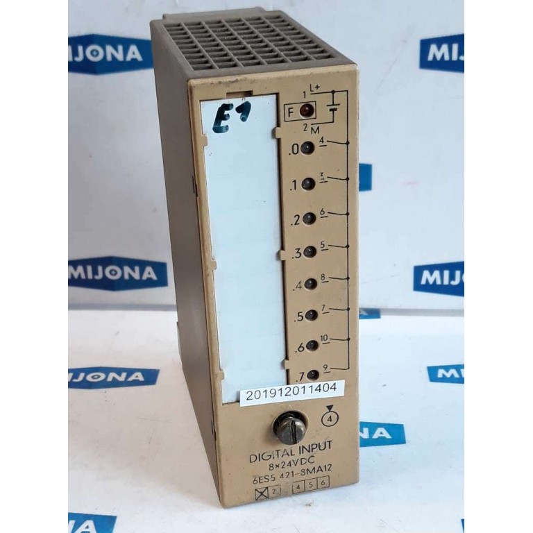 Siemens DIGITAL INPUT 8X24VDC 6ES5 421 8MA12 SIMATIC S5 6ES5421-8MA12 Siemens DIGITAL INPUT 8X24VDC 6ES5 421 8MA12 SIMATIC S5 6ES5421-8MA12