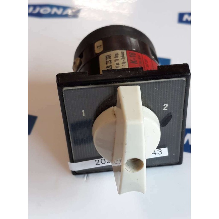 Entrelec LR 23 701 Rotary switch SCHALTER 300VAC 10A 240V 1hp-3phases typ K 16