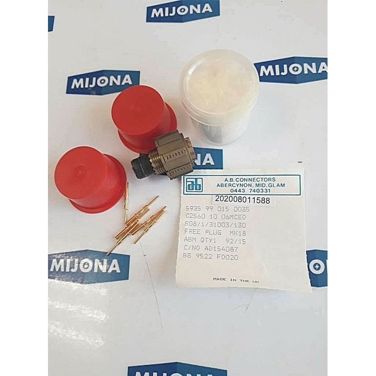 AB connectors ABM9215 0150035 plug MK18 (NEW OLD STOCK)