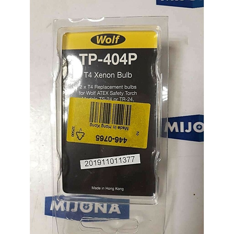 WOLF TP 404P T4 Xenon Bulb 2xT4 2.4V 0.7A Preis pro Packung