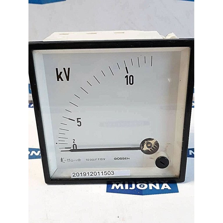 Volmeter GOSSEN AC 0-10kV 10000/110V 96X96mm