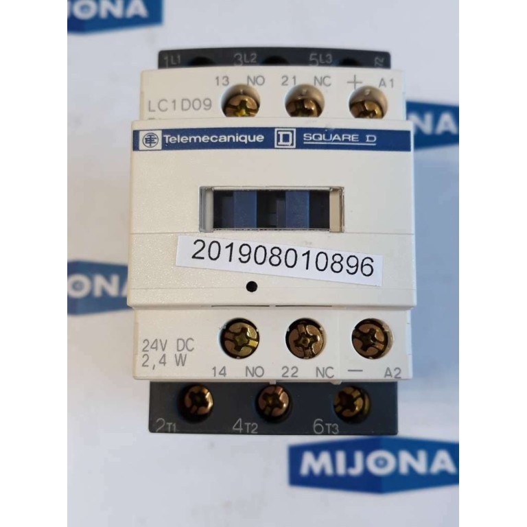TELEMECANIQUE Contactor SQUARE D LC1D09 BL 24V DC 2.4 W Leistungsschütz 25A 690V TELEMECANIQUE Contactor SQUARE D LC1D09 BL 24V DC 2.4 W Leistungsschütz 25A 690V