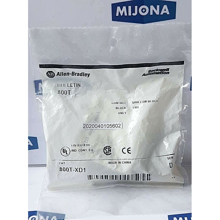 ALLEN BRADLEY 800T XD1 Contact shallow block SER D