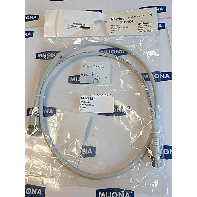 NEWLEC 5011404 KABEL L=1M L00000A0081 PATCH CABLE LSZH IEC 60332 1