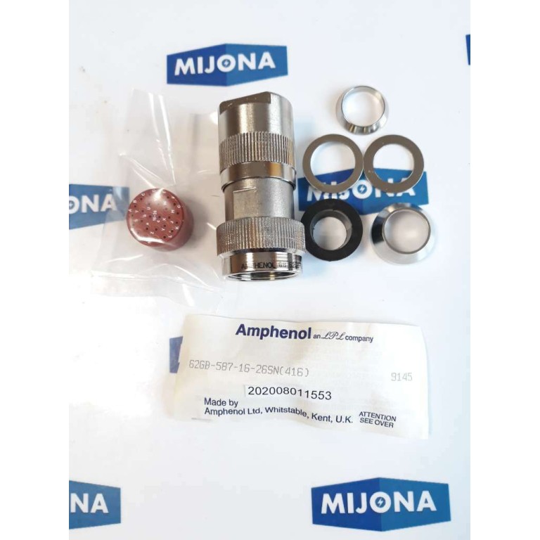 Amphenol MILITARY GB 62GB 587 16 26P (416) 9145 Connector 62GB 587 16 26SN(416) Amphenol MILITARY GB 62GB 587 16 26P (416) 9145 Connector 62GB 587 16 26SN(416)