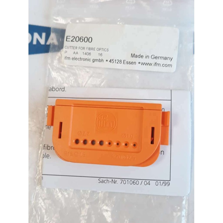 IFM E20600 CUTTER FOR FIBRE OPTICS R15 Ø 1.5 R20 Ø2.5 Ø2.2 Ø1.0 (NEW OLD STOCK)