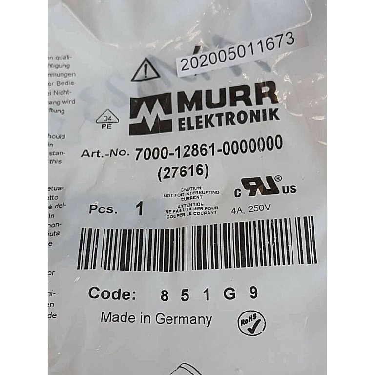 MURR 7000 12861 0000000 (27616) 4POL 851G9 4A 250V