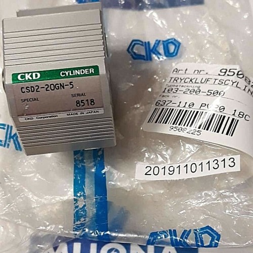 CKD CYLINDER CSD2 20GN 5  Ø 20 SLAGL=5MM 103 200 500 (new old stock)