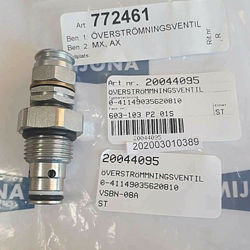 Rexroth VSBN-08A 0 41149035620810 Pressure relief valve (New old stock)