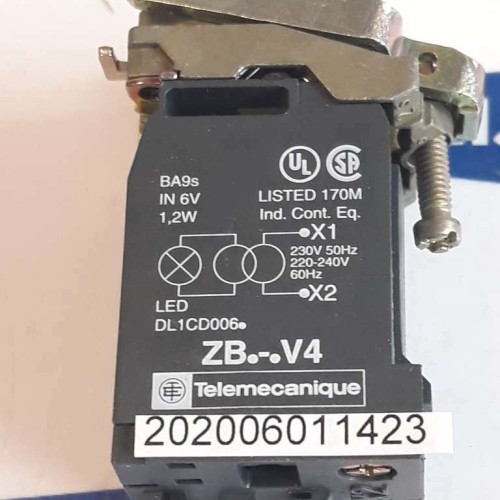 Telemecanique ZB V4 Contact Block 1.2W 230V 50HZ 220- 240V 60HZ (new old stock)
