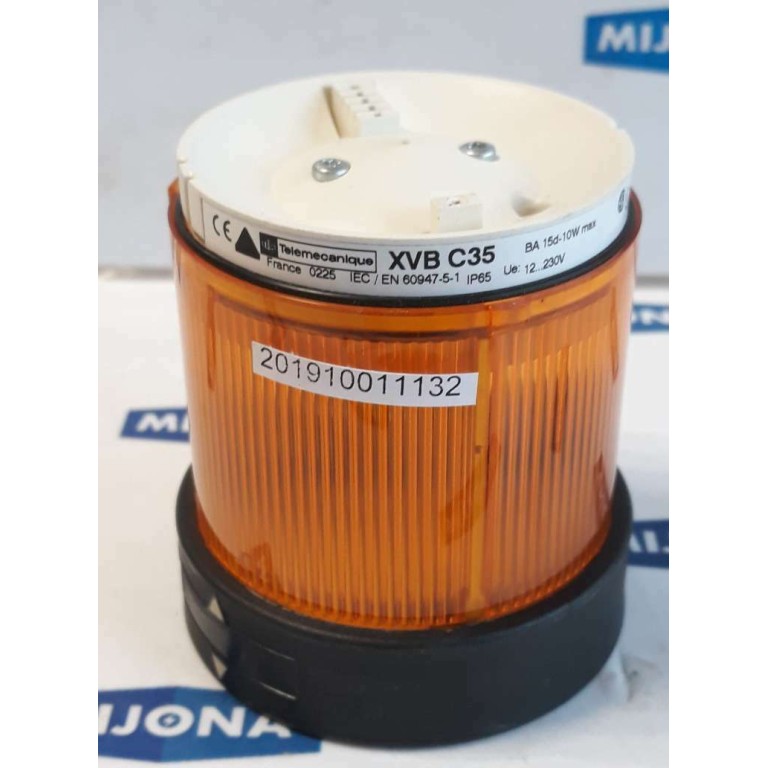 Telemecanique XVB C35 Orange Stack Light IP65 12..230V 15d 10W IEC/EN 60947 5 1