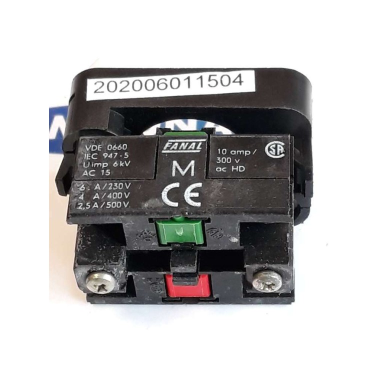 Fanal MV 11 Schaltelement Contact block 010530865 VDE 0660 AC 15 (new old stock)
