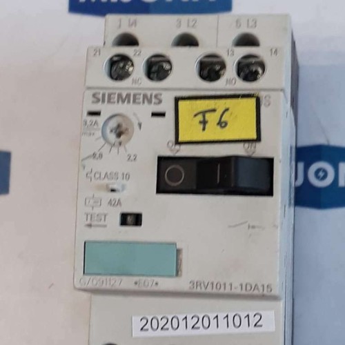 Siemens SIRIUS 3RV1011 1DA15 Motor Protection Circuit Breaker 2,2 - 3,2A