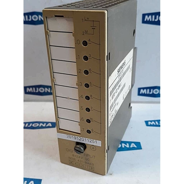 Siemens DIGITAL IN: 8X24V DC 6ES5 431 8MA12 SIMATIC S5 6ES5431-8MA12 Siemens DIGITAL IN: 8X24V DC 6ES5 431 8MA12 SIMATIC S5 6ES5431-8MA12