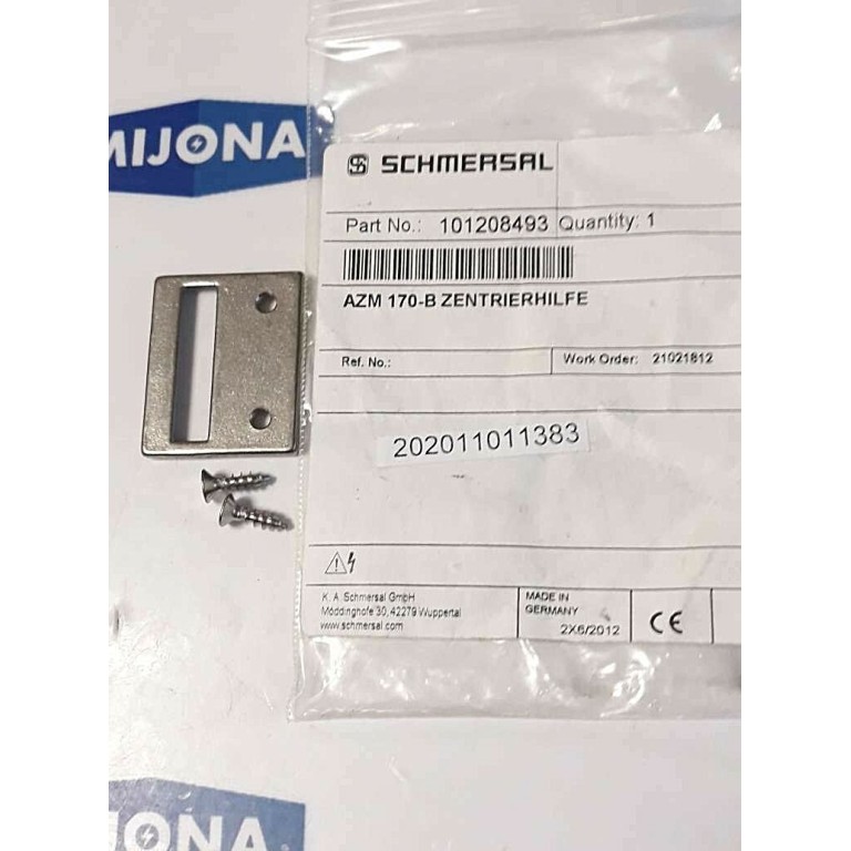 SCHMERSAL AZM 170 B ZENTRIERHILFE 101208493 (NEW OLD STOCK)