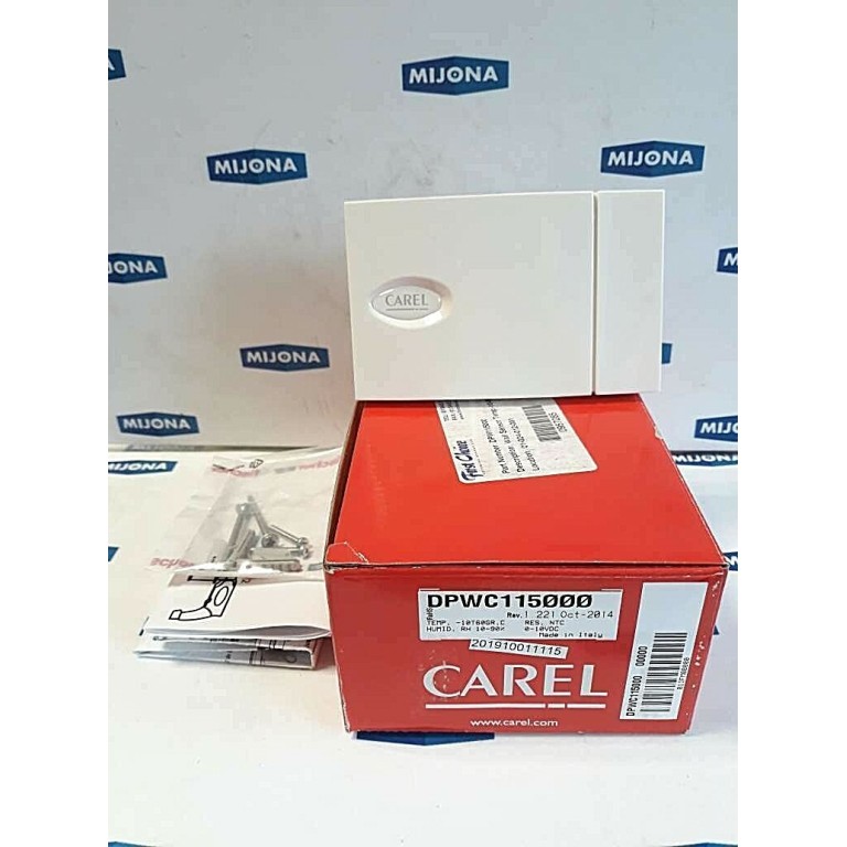 CAREL DPWC115000 Rev.1 S.N.A0268203 Temperature Humidity Sensor (new old stock)