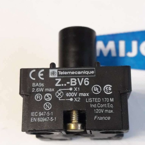 Telemecanique Z..BV6 400V 2,6W Lamp Module Contact Block Telemecanique Z..BV6 400V 2,6W Lamp Module Contact Block