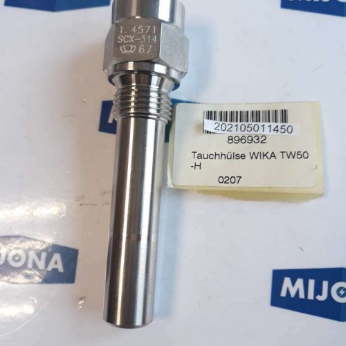 WIKA TW50 tauchhülse immersion sleeve 1. 4571 SCX 314 (new old stock)