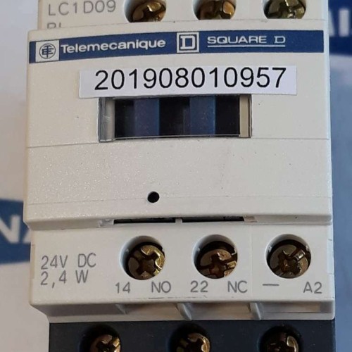 TELEMECANIQUE Contactor SQUARE D LC1D09 BL 24V DC 2.4 W Leistungsschütz 25A 690V