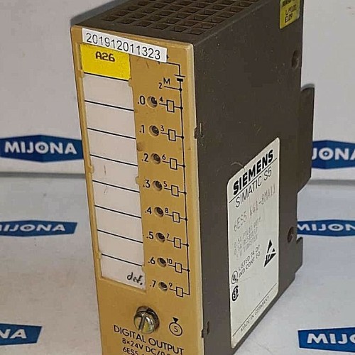 Siemens DIGITAL OUTPUT 8X24V DC/0,5A 6ES5 441 8MA11 SIMATIC S5 6ES5441-8MA11 Siemens DIGITAL OUTPUT 8X24V DC/0,5A 6ES5 441 8MA11 SIMATIC S5 6ES5441-8MA11