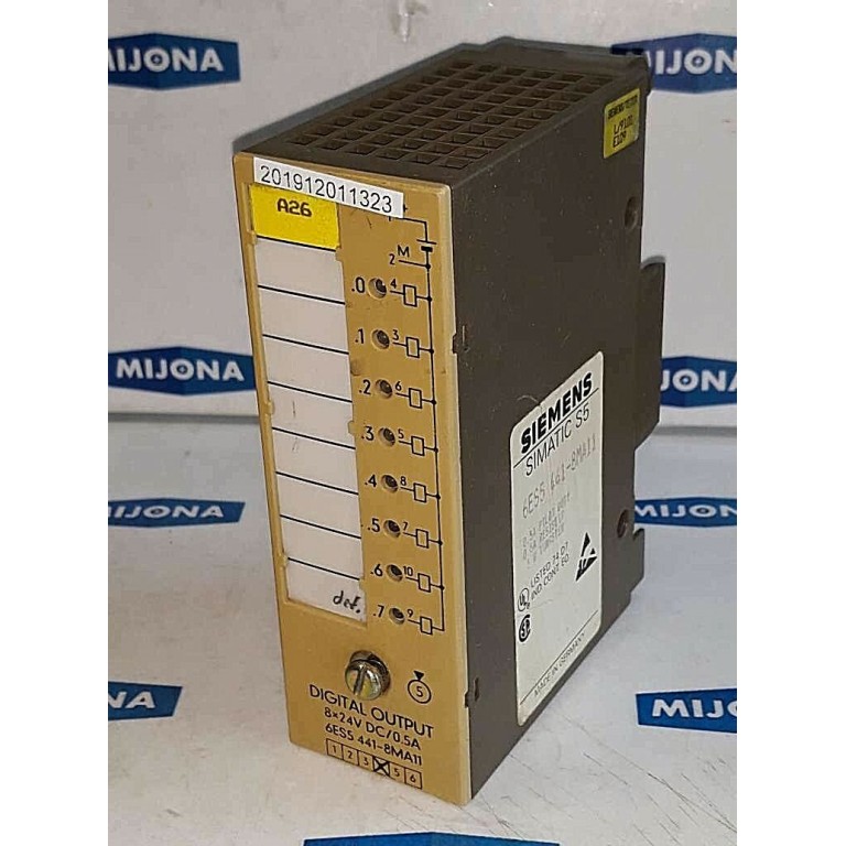Siemens DIGITAL OUTPUT 8X24V DC/0,5A 6ES5 441 8MA11 SIMATIC S5 6ES5441-8MA11