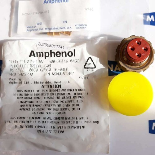 Amphenol 9748 AMB 015-1302 CONNECTOR PLUG electrical 608 162GB 119 16 04S 9749