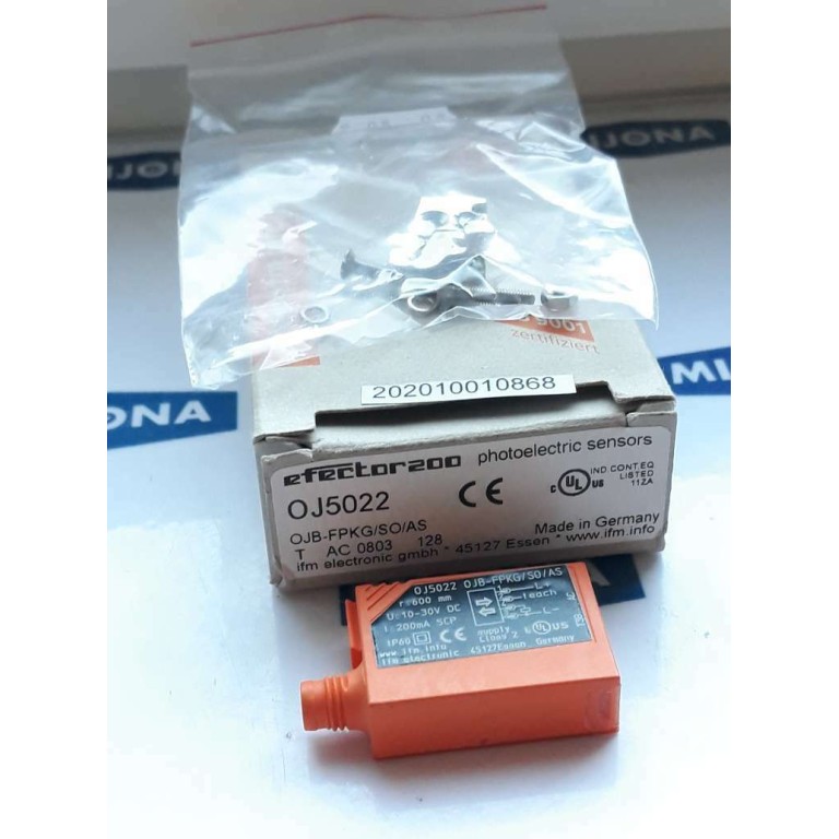 IFM EFECTOR200 OJ5022 PHOTOELECTRIC SENSORS OJB FPKG SO AS NEW OLD STOCK IFM EFECTOR200 OJ5022 PHOTOELECTRIC SENSORS OJB FPKG SO AS NEW OLD STOCK