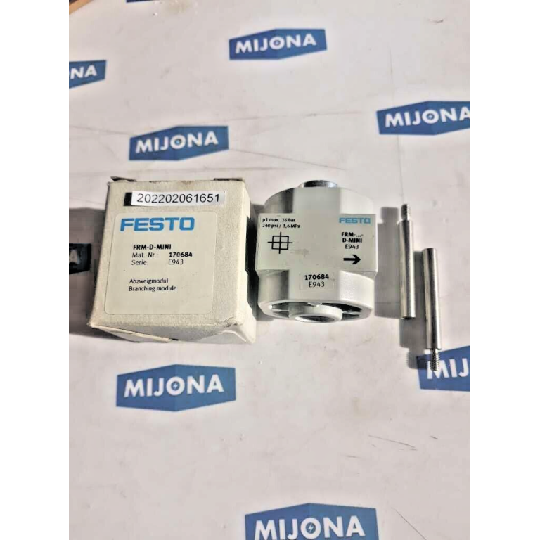 Festo FRM D MINI 170684 BRANCHING MODULE ABZWEIGMODUL new old stock Festo FRM D MINI 170684 BRANCHING MODULE ABZWEIGMODUL new old stock