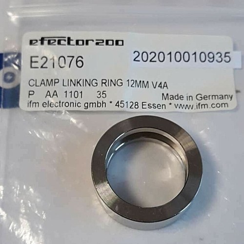 IFM electronic E21076 clamp linking ring 12mm V4A P AA 1101 35 (NEW OLD STOCK)