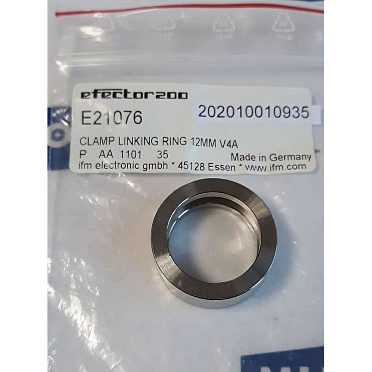 IFM electronic E21076 clamp linking ring 12mm V4A P AA 1101 35 (NEW OLD STOCK)