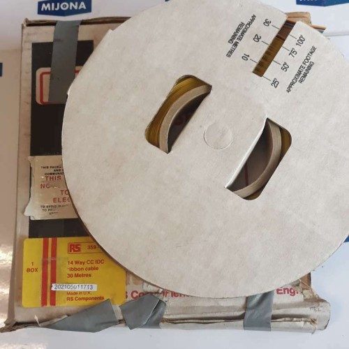 RS COMPONENTS 359 920 14WAY CC IDC 30M ribbon cable SPEEDBLOC (NEW OLD STOCK)