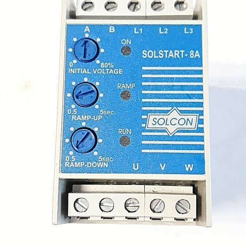 SOLSTART 8A SOLCON FLC 8A 400V 50HZ DRY CONTACT serial no: 168707501 SOLSTART 8A SOLCON FLC 8A 400V 50HZ DRY CONTACT serial no: 168707501