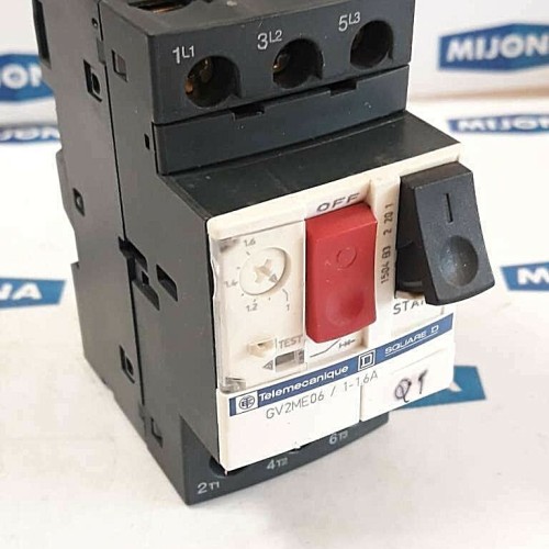 Telemecanique Motorschutzschalter SQUARE D GV2ME06 1-1.6A IEC 947.2, 947.4.1