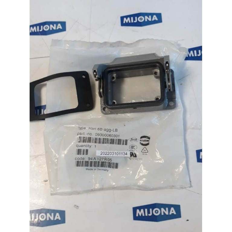 HARTING HAN 6B agg LB 9300060301 tüllengehäuse sleeve housing