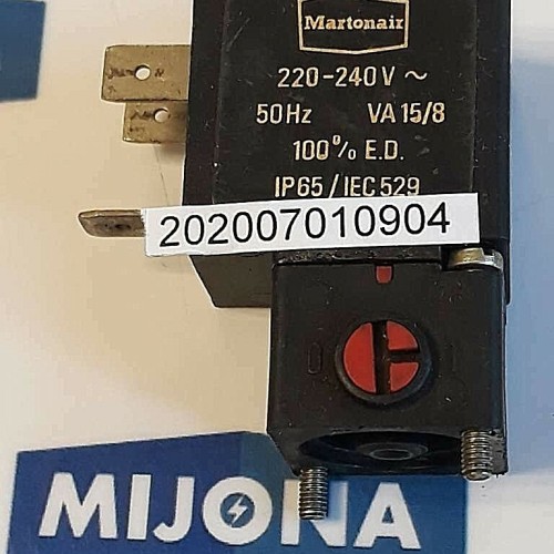 MARTONAIR 220-240V 50HZ VA15/8 100%E.D IP65 IEC529 Solenoid Valve