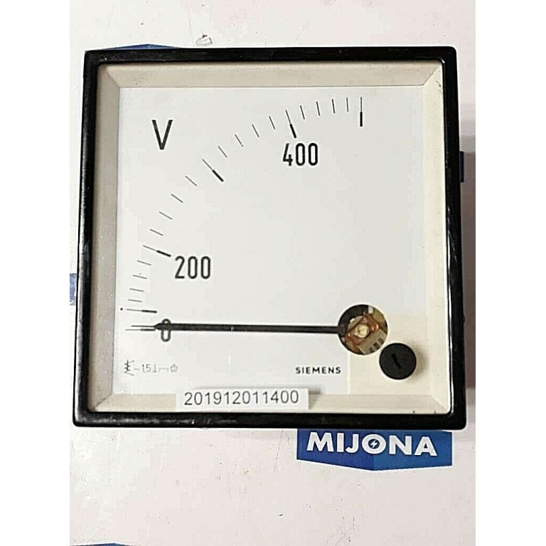 SIEMENS Volmeter AC 0-400 V 96x96mm