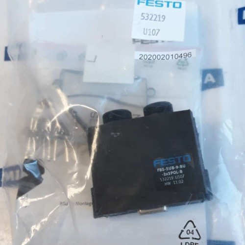 FESTO FBS SUB 9 BU 2X5POL B 532219 SERIE U107 FESTO FBS SUB 9 BU 2X5POL B 532219 SERIE U107