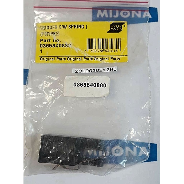 Esab 0365840880  trigger C/W spring PSF PKE
