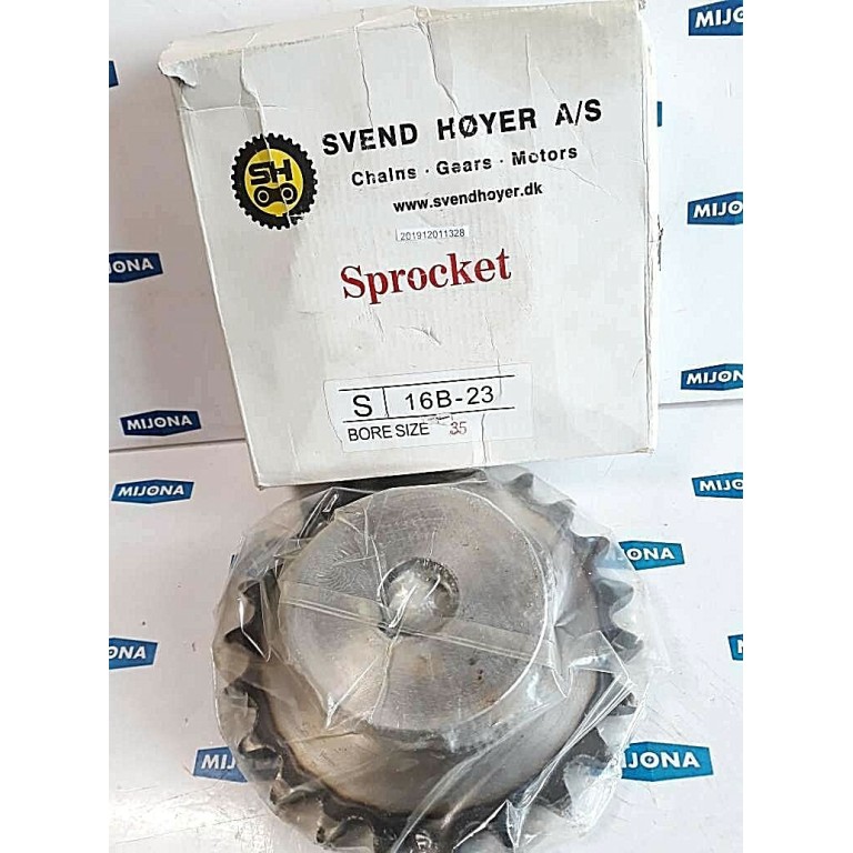SVEND HØYER sprocket 16B 1 23 AH35 KS/SS BORE SIZE 35 16B 23