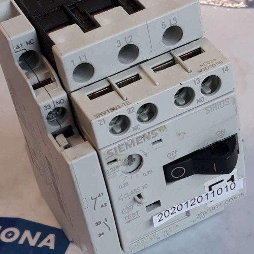 Siemens SIRIUS 3RV1011 0DA15 600V 50-60HZ CIRCUIT-BREAKER 3RV1901 1A