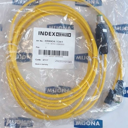INDEX TRAUB 489904 1341 7141 40721 0330200 47117 47115 CABLE M12 2X0.34 2XM12 2M