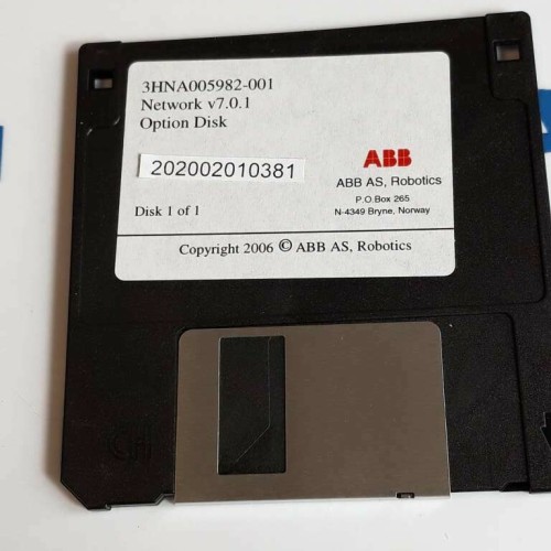 ABB NETWORK V7.0.1 option disk 3HNA005982 001 ABB NETWORK V7.0.1 option disk 3HNA005982 001