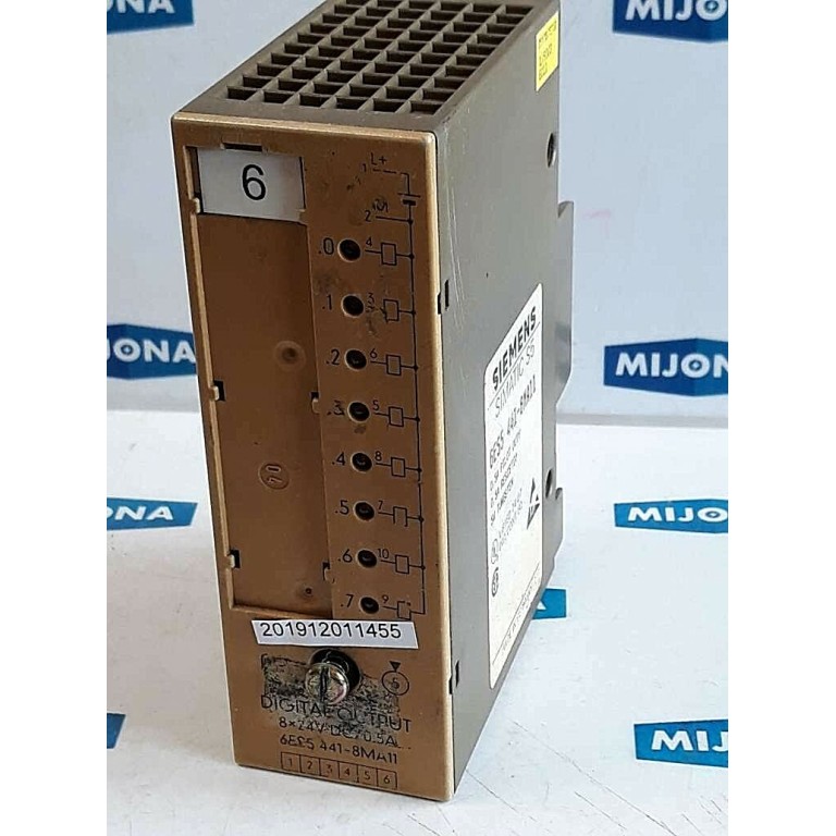 Siemens DIGITAL OUTPUT 8X24V DC/0,5A 6ES5 441 8MA11 SIMATIC S5 6ES5441-8MA11 Siemens DIGITAL OUTPUT 8X24V DC/0,5A 6ES5 441 8MA11 SIMATIC S5 6ES5441-8MA11