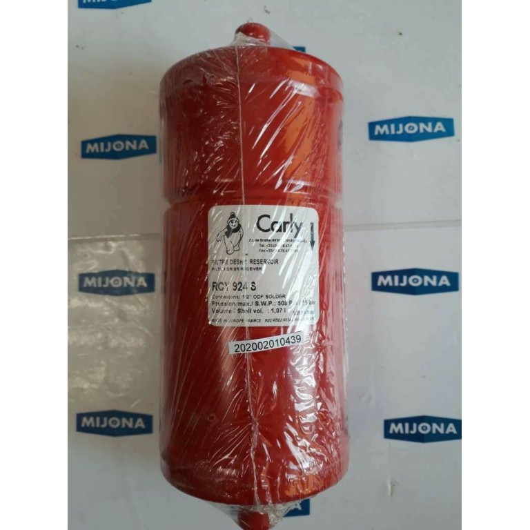 CARLY filter drier receiver RCY 924 S 1/2 ODF SOLDER 508PSI 35BAR 1,07l
