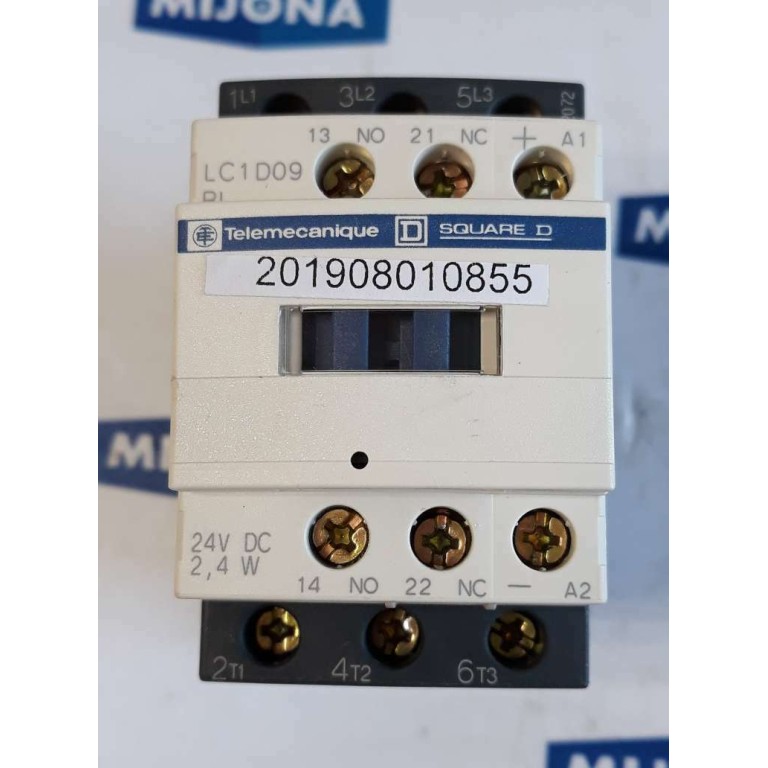 TELEMECANIQUE Contactor SQUARE D LC1D09 BL 24V DC 2.4 W Leistungsschütz 25A 690V TELEMECANIQUE Contactor SQUARE D LC1D09 BL 24V DC 2.4 W Leistungsschütz 25A 690V