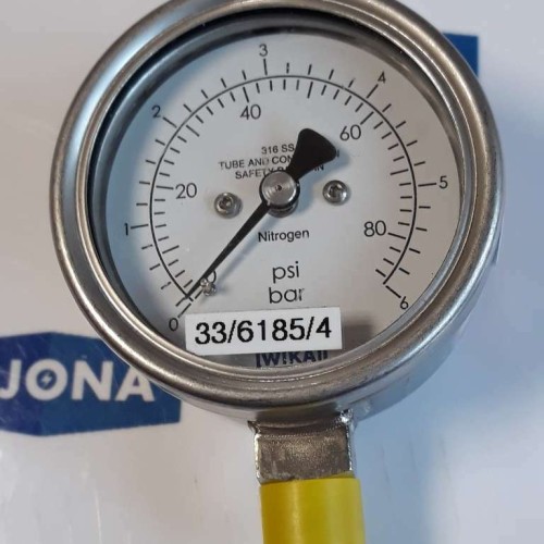 WIKA ME242689 0-80bar P manometer 33/6185/4 (new old stock)