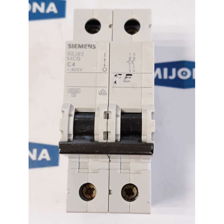 Siemens 5SJ6204 7KK20 Leitungsschutz Schutzschalter 5SJ62 MCB C4 400V IEC 60898